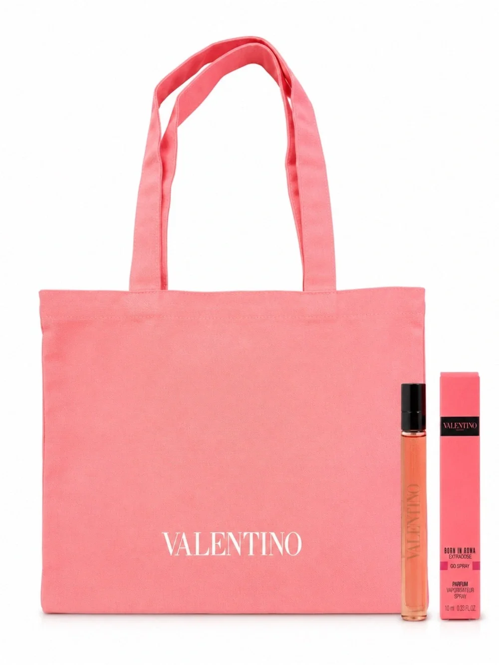 Valentino Beauty Pink Tote + Born in Roma Extradose 10ml Parfum